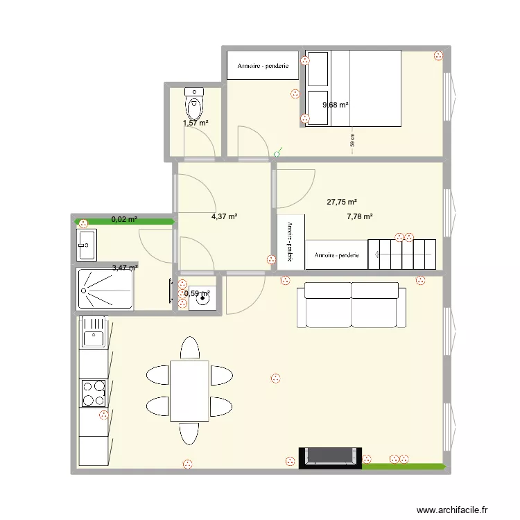 saint charles Antoine roullet. Plan de 