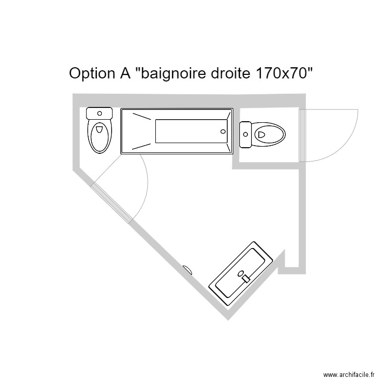 Guilbert04. Plan de 2 pièces et 7 m2