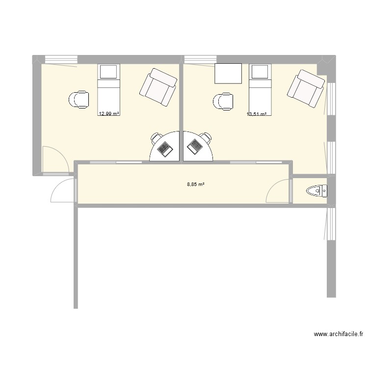 CMT LeMellay Modif V3. Plan de 0 pièce et 0 m2