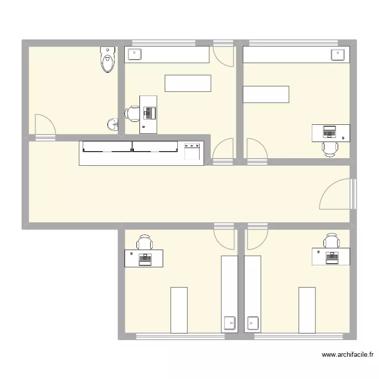 Salles consult. Plan de 6 et 117 m² Salles consult. Plan de 6 et 117 m²