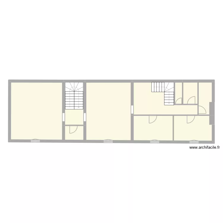 Fontaine le comte &eacute;tage. Plan de 5  et 120 m²