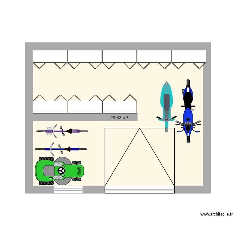 garage container. Plan de 0 pièce et 0 m2