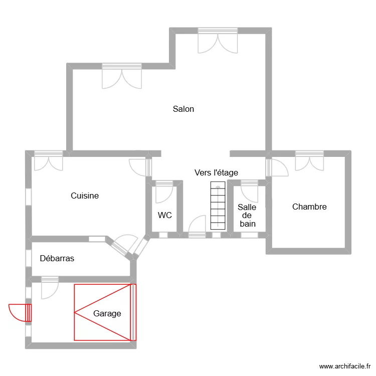 Quef_Plan. Plan de 5  et 67 m²