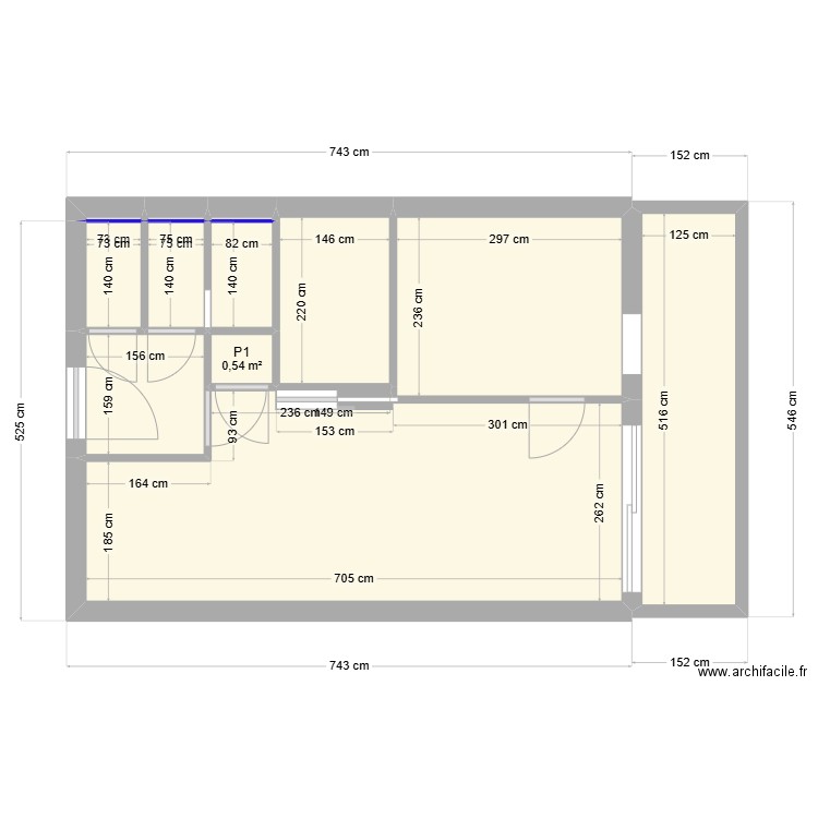 Seignosse Appt 512 rénovation A. Plan de 12 pièces et 40 m2