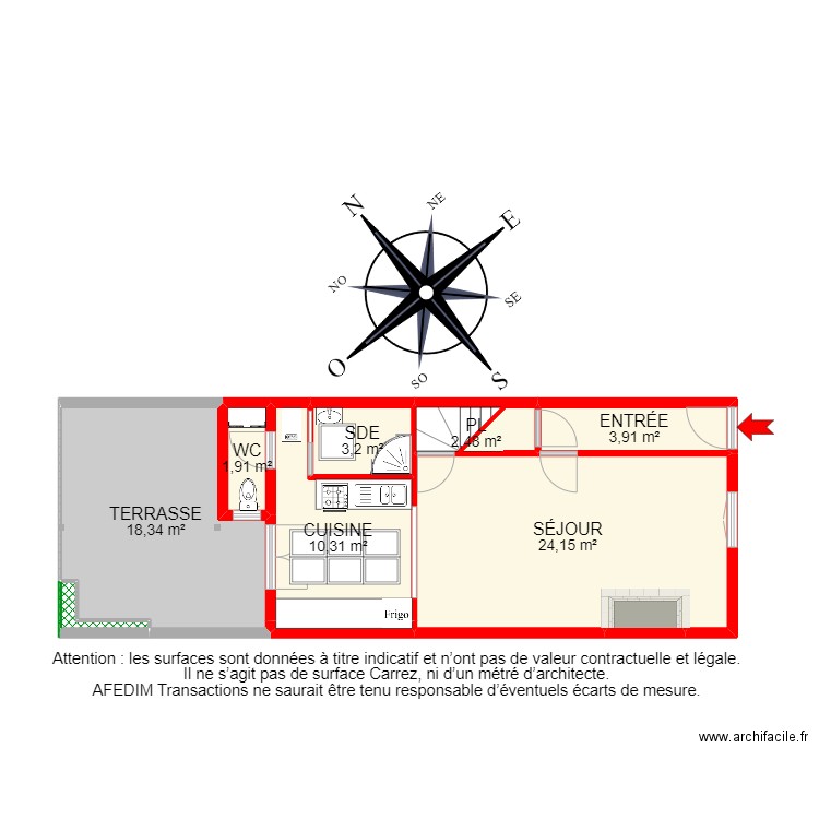 BI 20365 - . Plan de 17 pièces et 103 m2