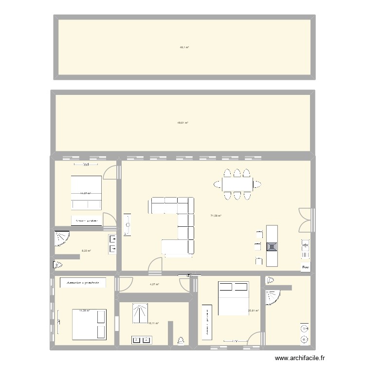 Casa. Plan de 0 pièce et 0 m2