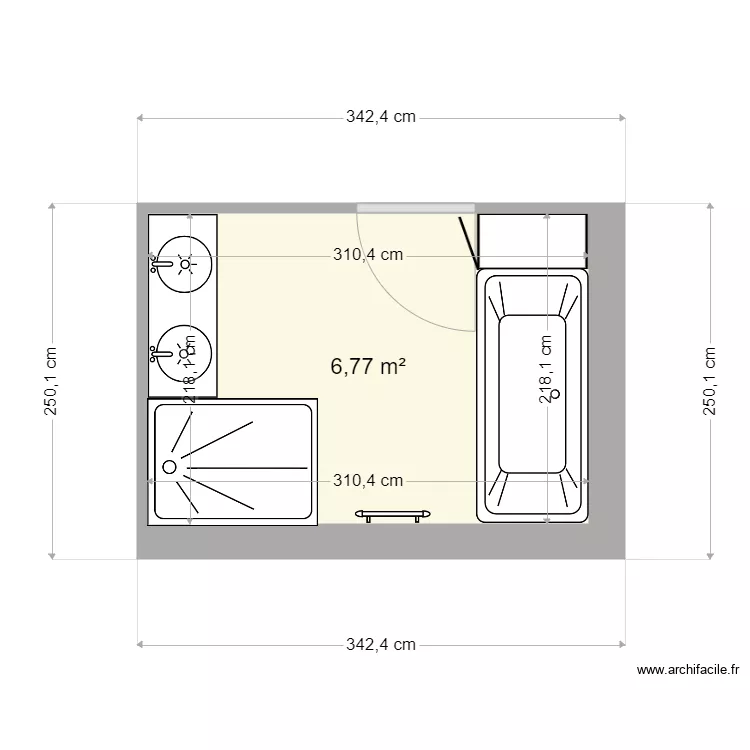 SALLE DE BAIN 1. Plan de 