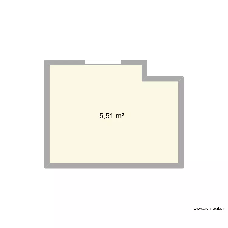 sdb. Plan de 1 Pièce et 6 m²