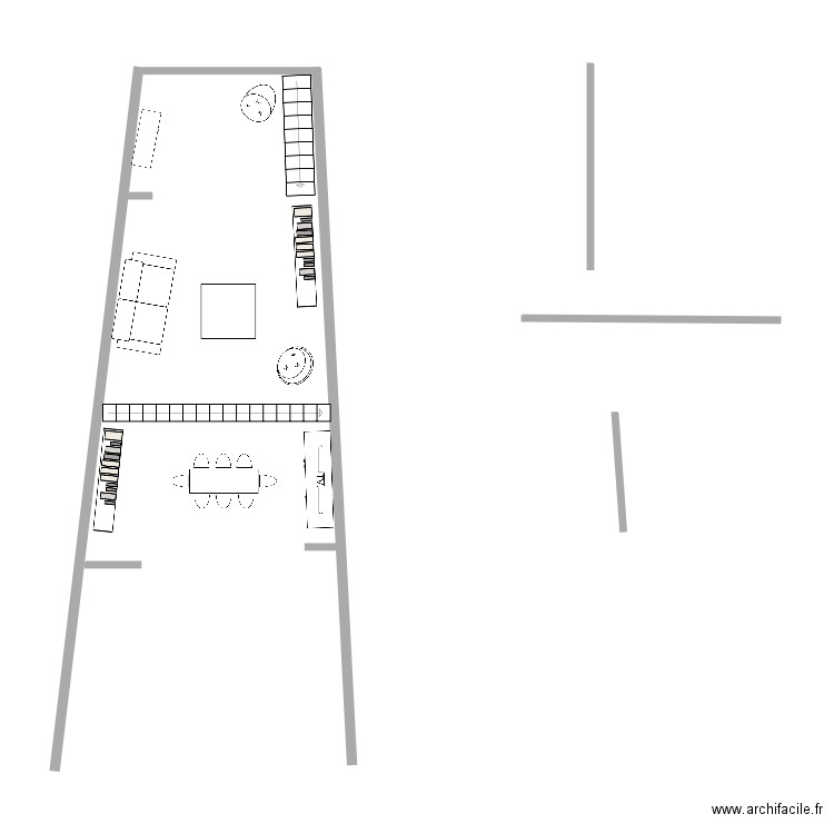 RDC. Plan de 0 pièce et 0 m2