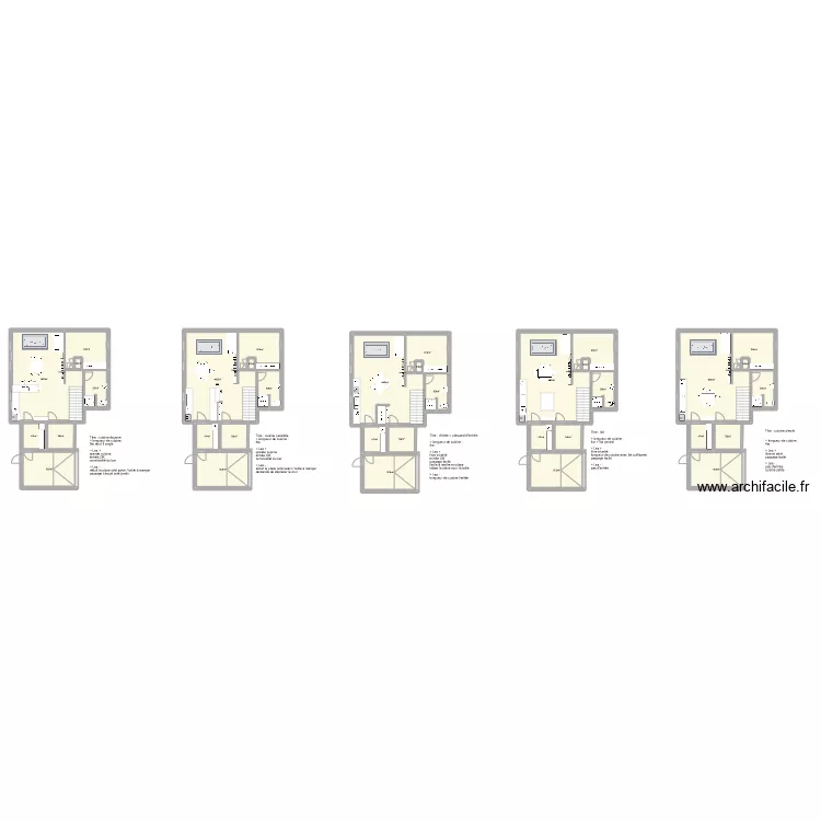 Banizette RDC - 5 Projets. Plan de 