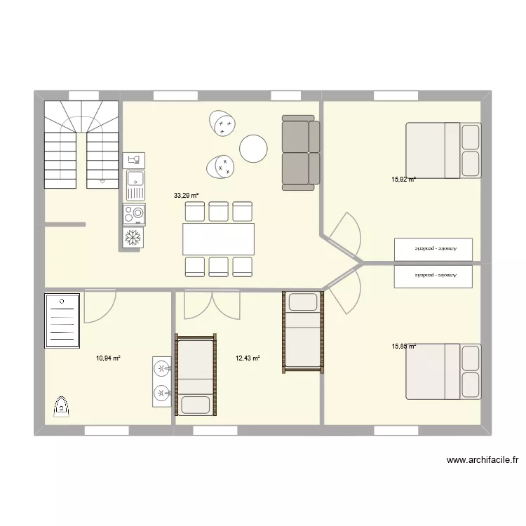 Kermil2-v4. Plan de 5 et 88 m² Kermil2-v4. Plan de 5 et 88 m²