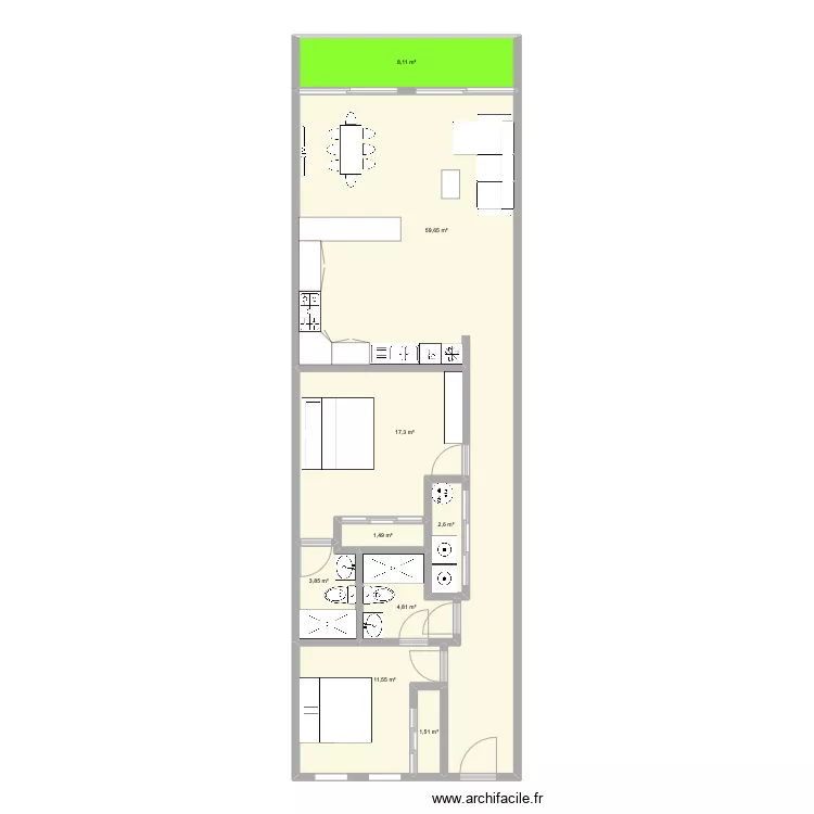 2 Bedroom R B C. Plan de 2 Bedroom R B C. Plan de