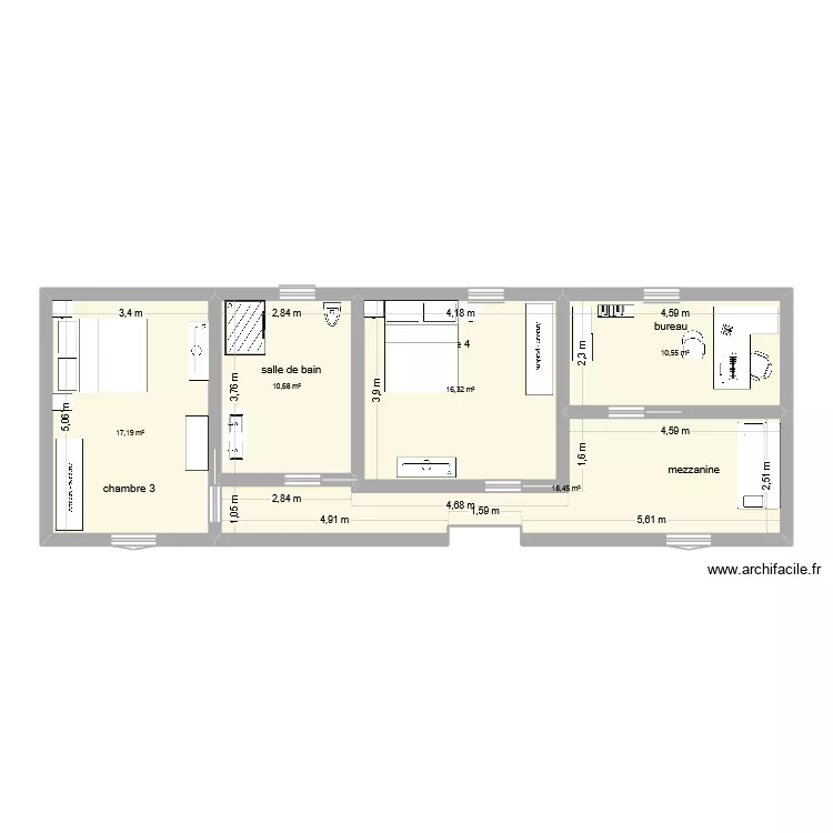 1er étage San Vero. Plan de 1er étage San Vero. Plan de