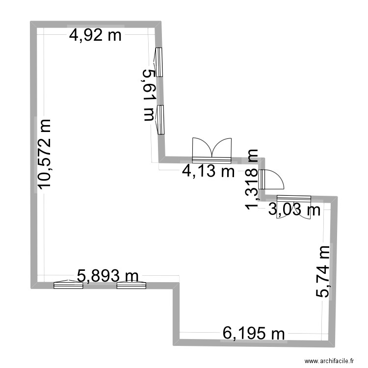 Plan vierge. Plan de 0 pièce et 0 m2