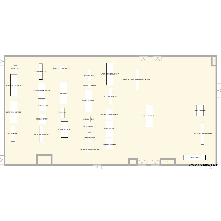 EXPO PONTARLIER. Plan de 5 pièces et 1127 m2