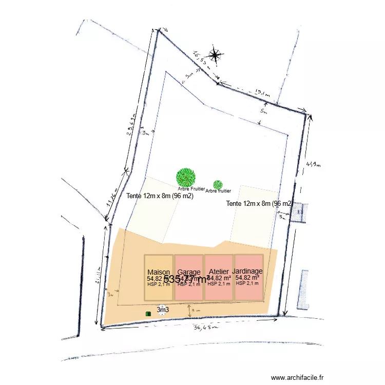 Pernik V6 - G&eacute;od&eacute;sie. Plan de 