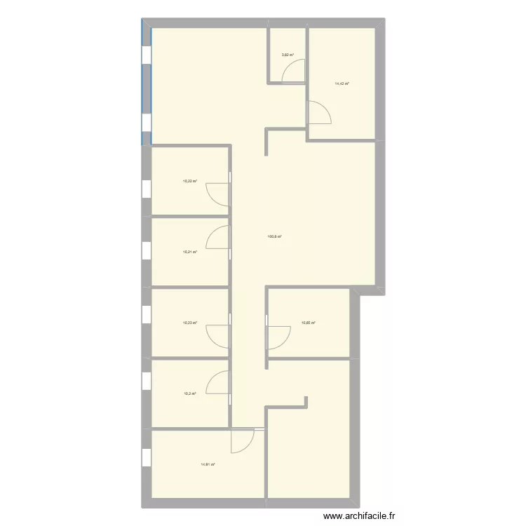 Cabinet existant. Plan de Cabinet existant. Plan de