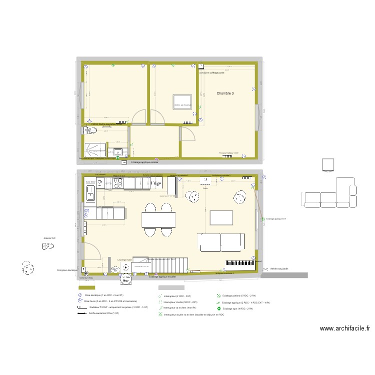 PLANS MAISON septembre 2025. Plan de 8 pièces et 189 m2