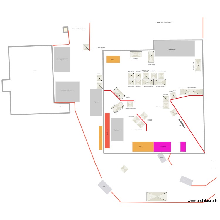 festoche simple. Plan de 2 pièces et -1523 m2