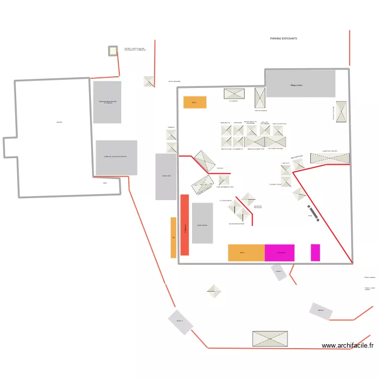 festoche simple. Plan de 