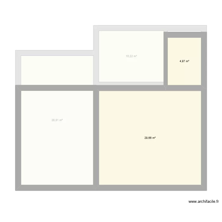 Monieux deuxieme. Plan de 11  et 300 m²
