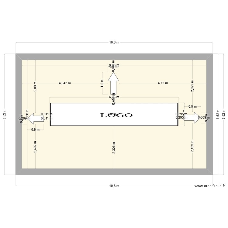 GO PARK. Plan de 1 pièce et 59 m2