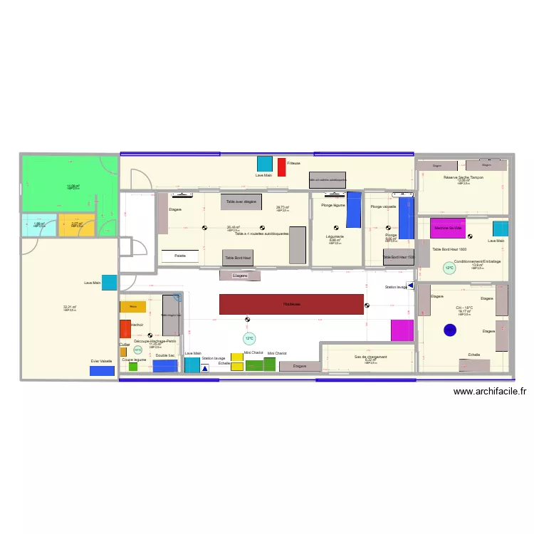 Dock BENEYTOU_PACIFIC FLAVOUR_V08. Plan de 13  et 187 m²