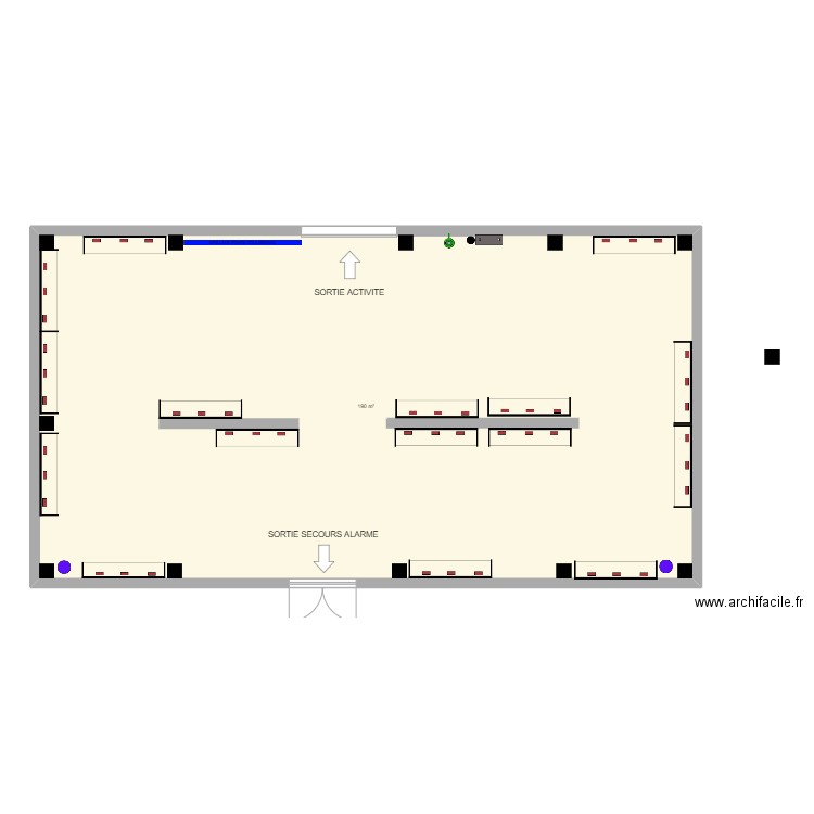 CREM CENTRE ST CYR EN VAL. Plan de 1 pièce et 190 m2