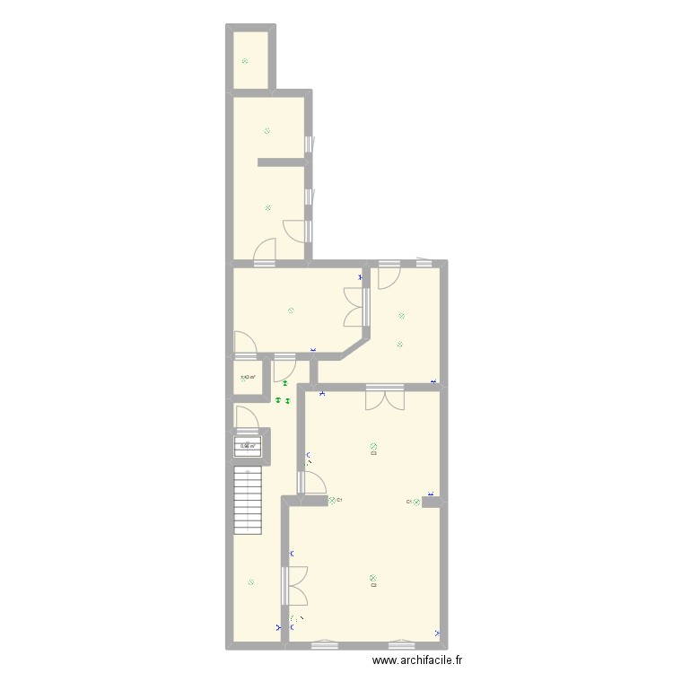 salon. Plan de 8 pièces et 114 m2