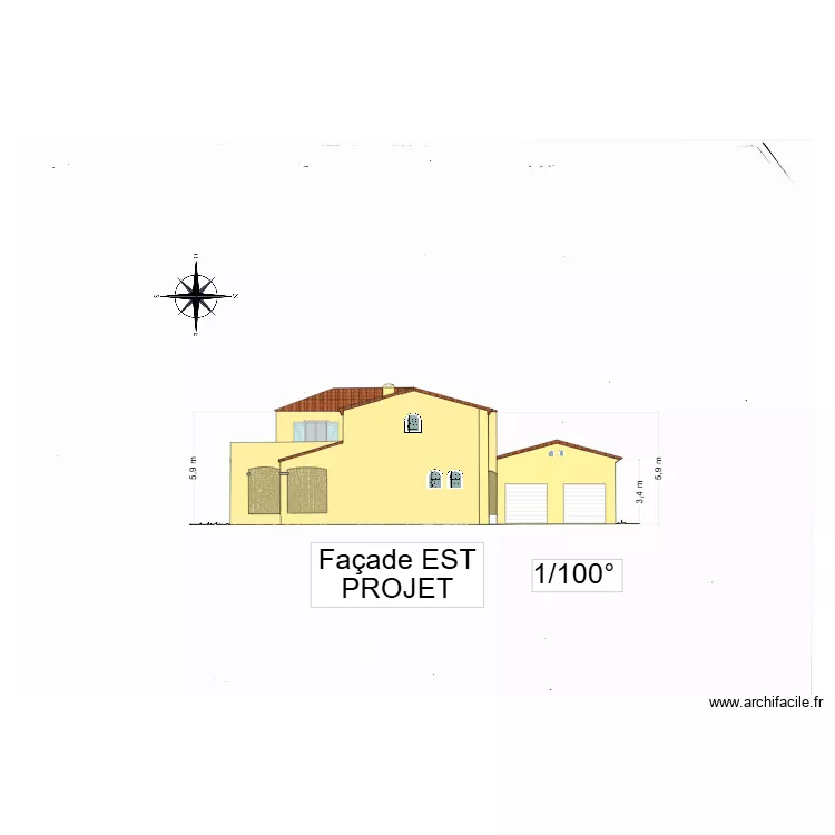gorguette est projet. Plan de 
