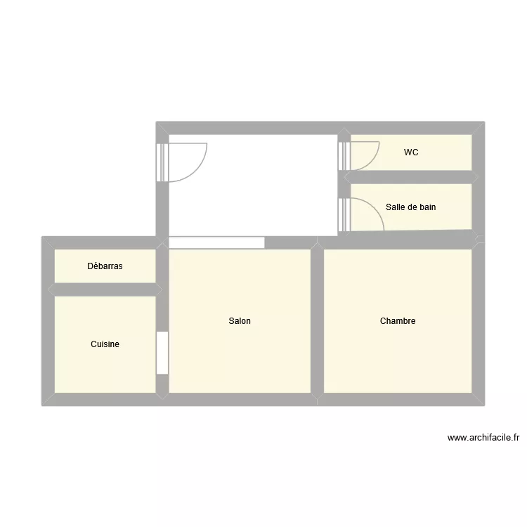 Hamza. Plan de 6  et 28 m²