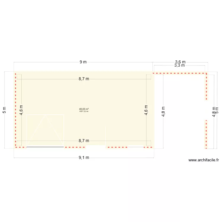 Plan final. Plan de 3 et 95 m² Plan final. Plan de 3 et 95 m²