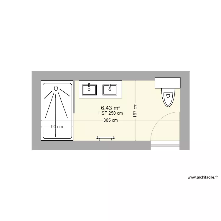 SDB Pauline et Anthonny. Plan de SDB Pauline et Anthonny. Plan de