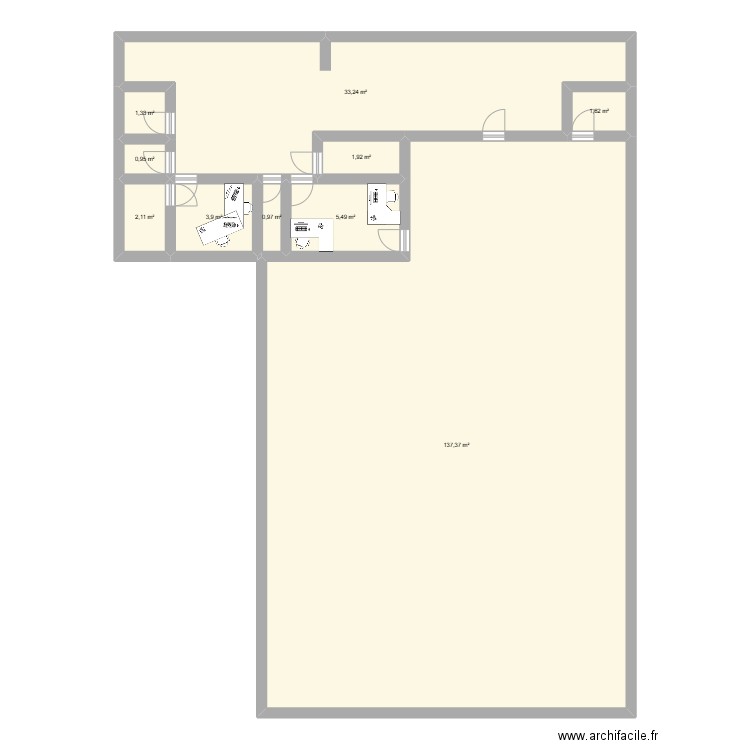 tonon. Plan de 10 pièces et 189 m2