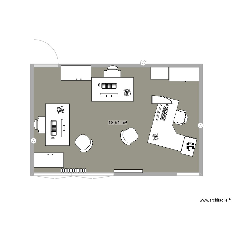 BUREAU FRED. Plan de 0 pièce et 0 m2