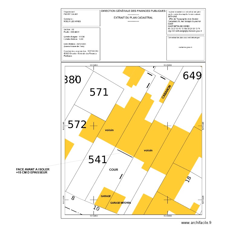 PM DELATTRE. Plan de 0 pièce et 0 m2