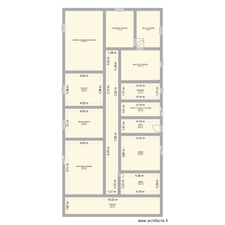 future maison. Plan de 13 pièces et 193 m2