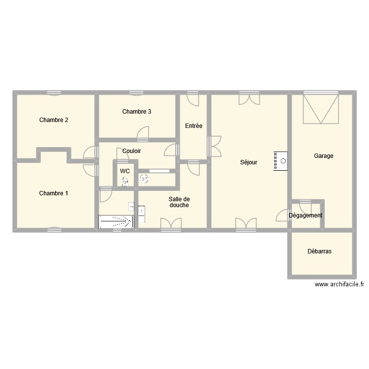 simon. Plan de 13 pièces et 205 m2