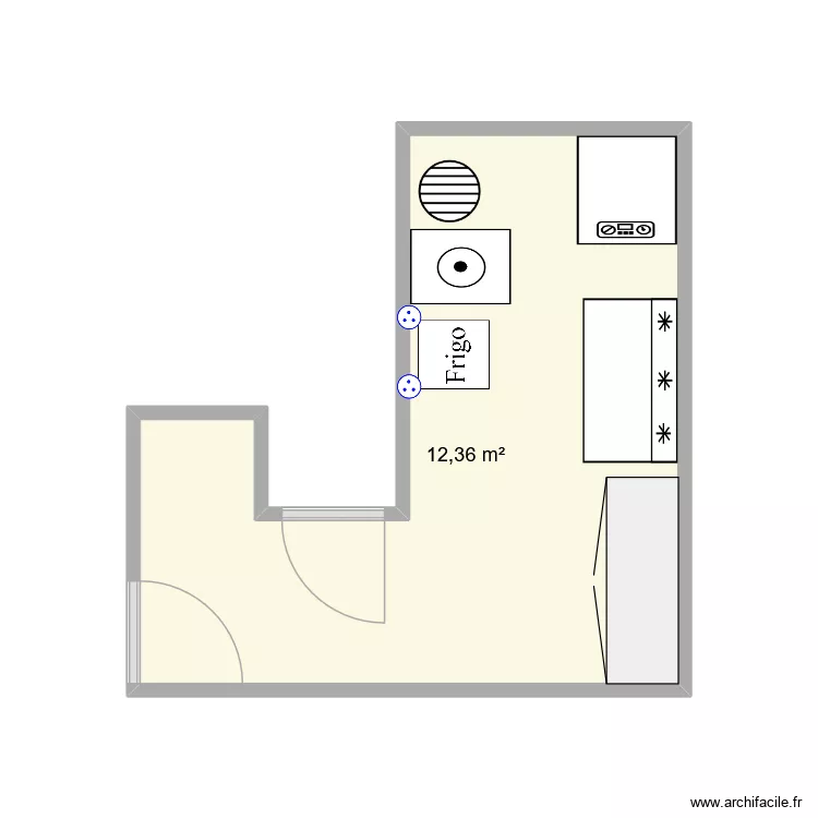 Buanderie 1. Plan de 