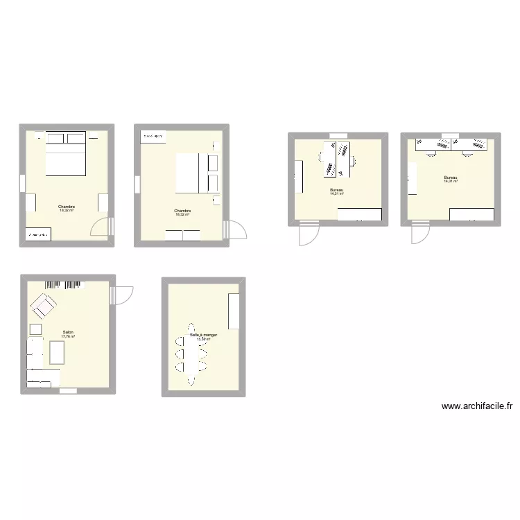 Appart' de r&ecirc;ve. Plan de 