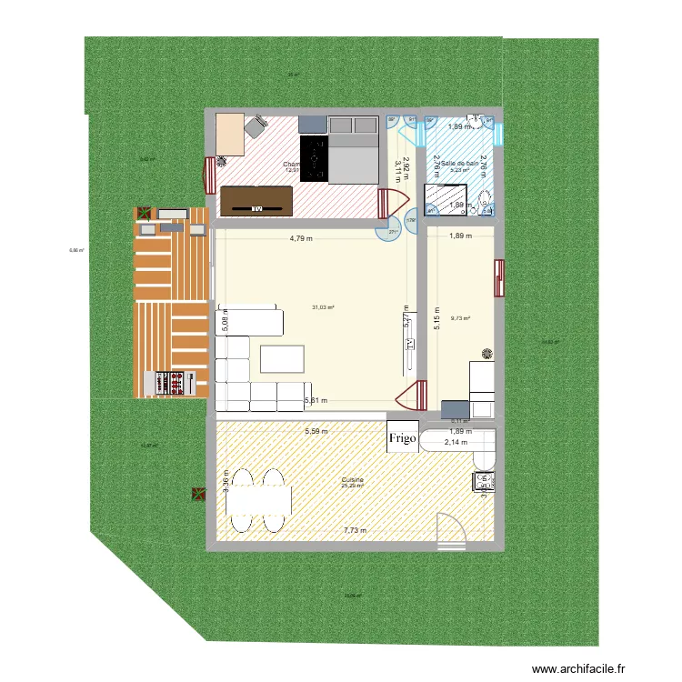 maison. Plan de 6 et 84 m² maison. Plan de 6 et 84 m²