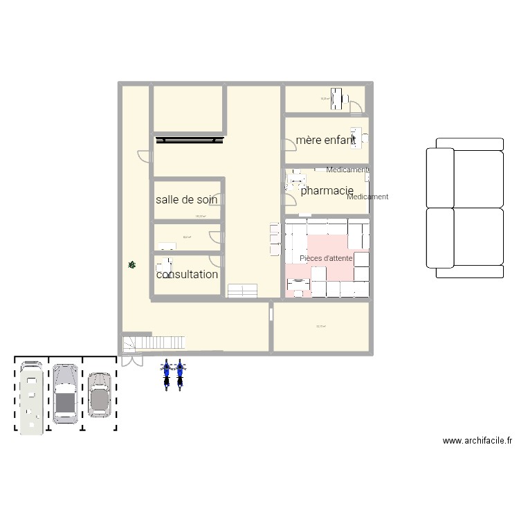 nopital. Plan de 9 pièces et 319 m2