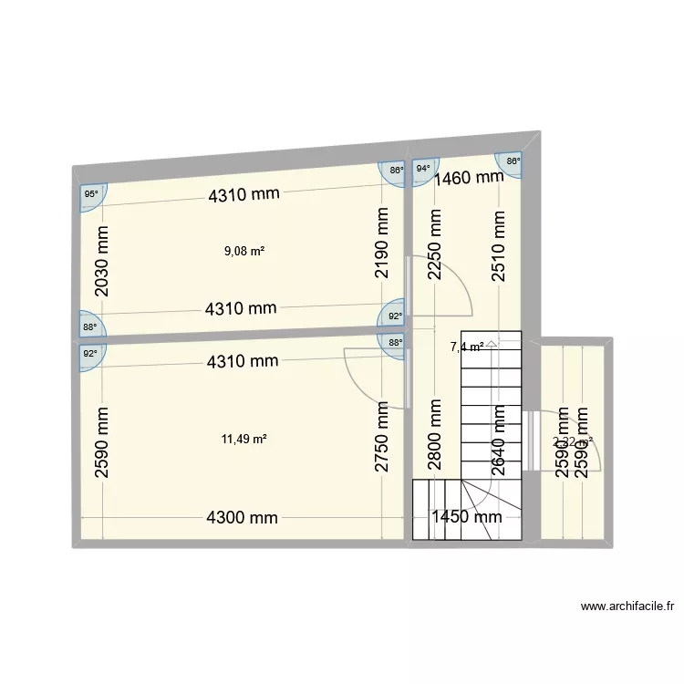 lot 3 etage. Plan de 4 et 30 m² lot 3 etage. Plan de 4 et 30 m²