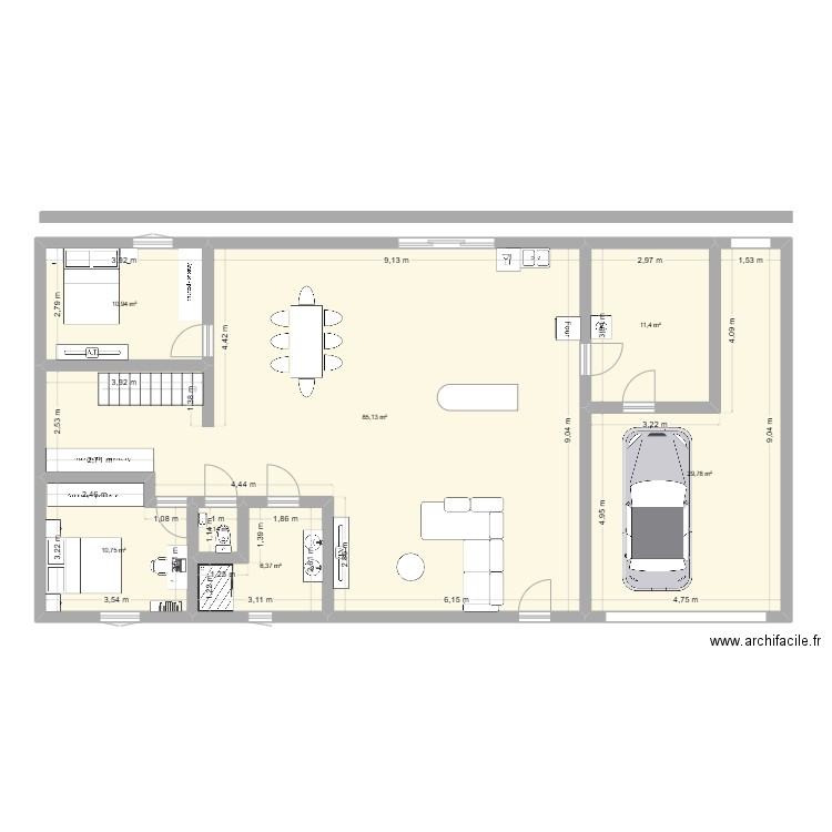 Plan 25-08-17 2. Plan de 7 pièces et 156 m2