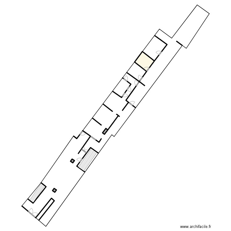 PLANA. Plan de 4 pièces et 9 m2