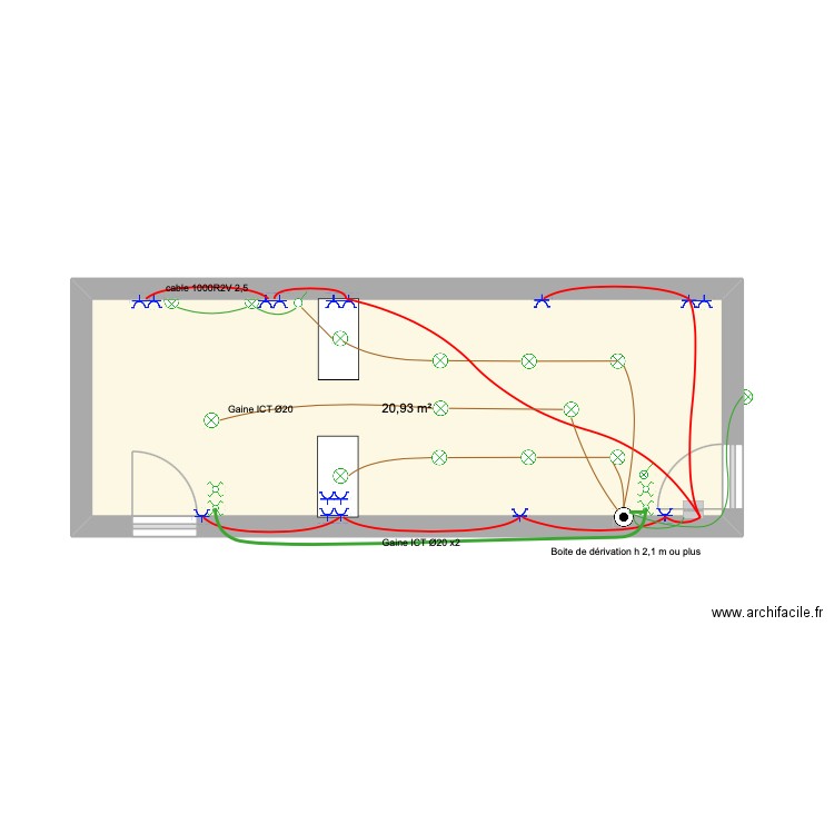 PY GARAGE 2. Plan de 1 pièce et 21 m2