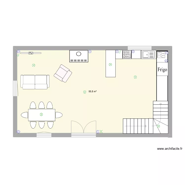 piece a vivre grange. Plan de piece a vivre grange. Plan de