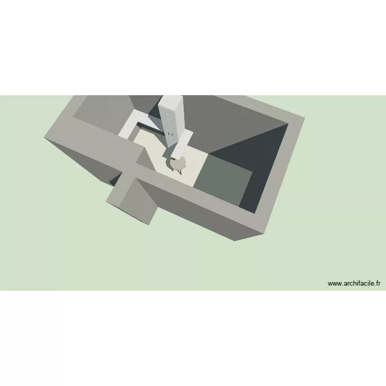 Appartement TLSE. Plan de 1 et 6 m² Appartement TLSE. Plan de 1 et 6 m²