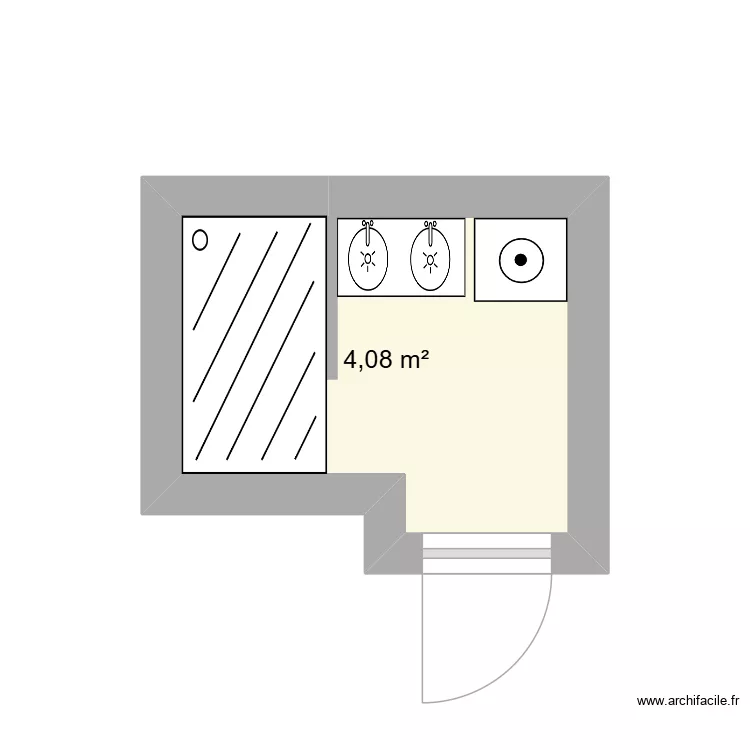 GRANGEON. Plan de 1  et 4 m²