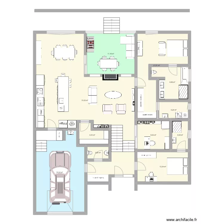 Iris E 1 ch . Plan de 